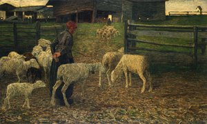 Return to fold, Giovanni Segantini (1858-1899) alkotó: Giovanni Segantini