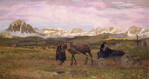 Visszatérés a hazába alkotó: Giovanni Segantini