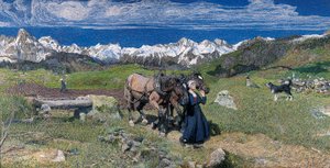 Tavasz az Alpokban, 1897 alkotó: Giovanni Segantini