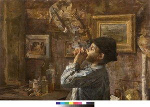 Én is festő vagyok vagy Dilettáns vagy A festő műterme, 1885