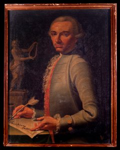 Christian Joseph Lidarti (1730-1793) osztrák zeneszerző és hárfaművész portréja Giovanni Stella festménye. 18. század. Bologna, Polgári Múzeum Bibliográfiai Múzeum alkotó: Giovanni Stella