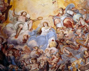 Szűzanya koronázása, 1725 alkotó: Giovanni Tuccari