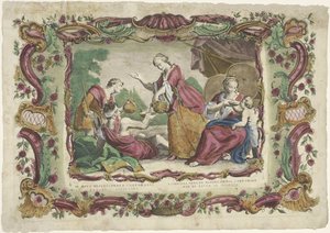 Laven Dorstigenből III. a testi irgalmasság munkája / Later work of corporal Mercy (...) (cím a tárgyon) De spirituele werken van barmhartigheid (sorozat címe) alkotó: Giovanni Volpato
