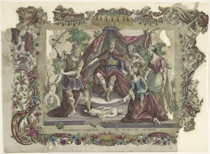 Het oorde van Solomon Salomon ítélete / El juycio de Salomon (cím a tárgyon) alkotó: Giovanni Volpato