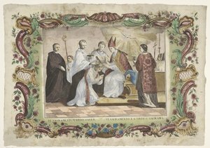 A papság szentsége VI. sacramentum ordo sacer / VI. sacramento la orden sacrada (cím a tárgyon) A hét szentség (sorozat címe)