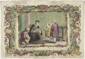 A Tudatlanok tanítása II opus misericordiae spiritualis / La segunda obra de misericordia spiritual (...) (cím a tárgyon) The Spiritual Works of Mercy (sorozat címe) alkotó: Giovanni Volpato