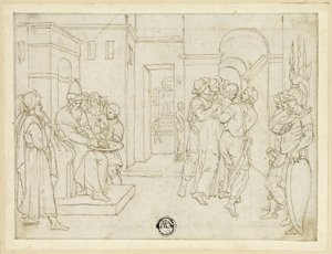 Pilátus kezet mos, Krisztust elvezetik alkotó: Giovanni da Bologna
