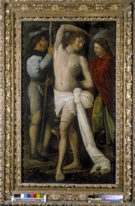 Szent Rókus, Szent Sebestyén és Szent Margarita (olaj, vászon) alkotó: Giovanni de Busi Cariani