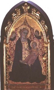 Az alázatosság Madonnája (tempera a panelen) alkotó: Giovanni di Bartolomeo Cristiani