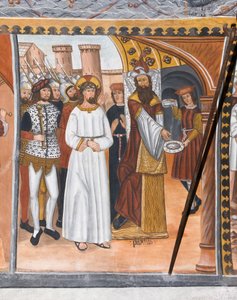 Történetek a Krisztus szenvedéséről: Pilátus elítéli Jézust és megmossa a kezét.