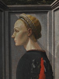Egy nő portréja. alkotó: Giovanni di Franco