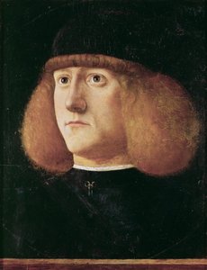 Reneszánsz : Egy fiatal férfi portréja par Mansueti, Giovanni di Niccolo (kb. 1465-1527), c. 1500. Olaj, fa, 29,7x22,3. Művészettörténeti Múzeum, Vienne