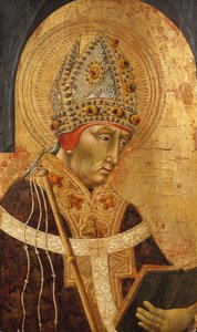 Szent Ambrus, 1465-70. alkotó: Giovanni di Paolo