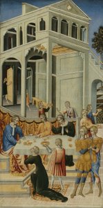 Salome Heródestől Keresztelő Szent János fejét kéri alkotó: Giovanni di Paolo