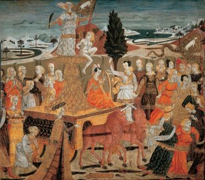 Le triomphe de la chastete – A tisztaság diadala – (Lo Scheggia) Giovanni di Ser Giovanni (1406-1486). Tempera a panelen