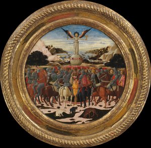 Triumph of Fame, Lorenzo the Magnificent születési megmentője, 1449 körül (tempera, ezüst és arany a fán)