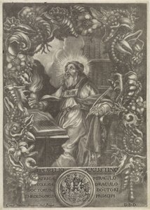 Portré van H. Augustinus alkotó: Girard van der Bruggen