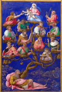 ""The Tree of Jesse"" Gerolamo Genga (1476-1551) festménye 1535 körül London, Nemzeti Galéria