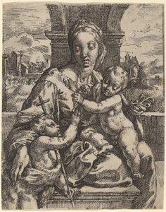 Madonna Aldobrandini alkotó: Girolamo Imperiale I after Raphael