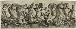 Frieze tritonokkal és nimfákkal