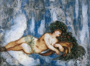 A nyár allegóriája, Girolamo Romanino freskóinak részlete (kb. 1484-1559 után), Bernardo Clesio megrendelésére alkotó: Girolamo Romanino
