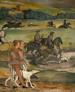 Keresztény dán király látogatása Malpagában 1474-ben (freskó) alkotó: Girolamo Romanino