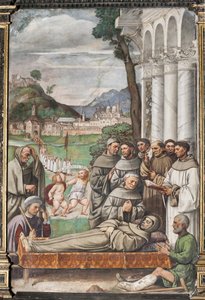 Szent Antal halála, a Szent Iskolája alkotó: Girolamo Tessari