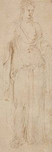 Álló alak. 1530/50 körül (?) alkotó: Girolamo da Carpi