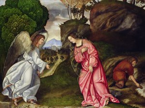 Hágár és az angyal alkotó: Girolamo da Treviso II