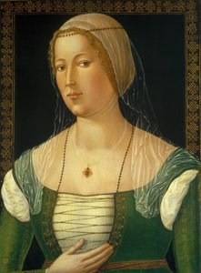Fiatal nő portréja, c. 1508. alkotó: Girolamo di Benvenuto