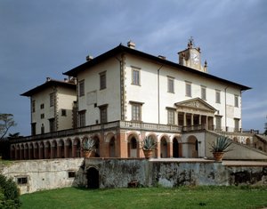 A Villa Medicea Poggio a Caiano homlokzata - kb. 1480-1485