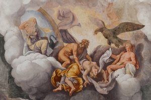 Az Olimposz istenei, A trójai faló, Trójakamra (Sala di Troia)