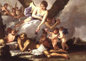 Szent Ferenc önsanyargatása alkotó: Giulio (attr. to) Carpioni