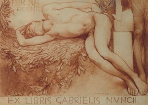 Ex Libris kártya Gabriele d