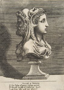 Herkules és Dejanira mellszobra, kb. 1531-76.