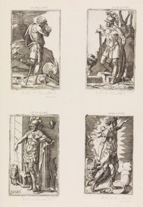 Jupiter, a Bolygókból, 2. lemez, 1530-70. alkotó: Giulio Bonasone