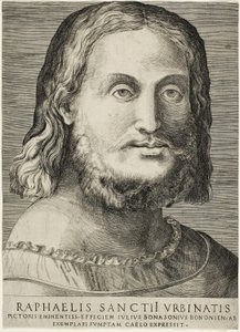 Raphael portréja alkotó: Giulio Bonasone