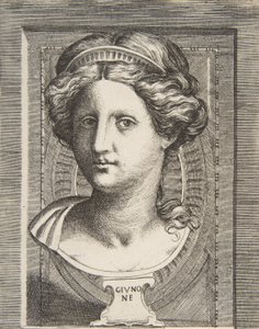 Juno faragott feje, kb. 1531-76.