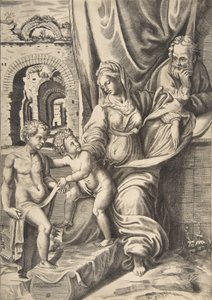 A Szent Család és a csecsemő Keresztelő János, 1531-76., 1531-76.
