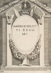 „Az istenek szerelmei” címlapja, 1531-60. alkotó: Giulio Bonasone