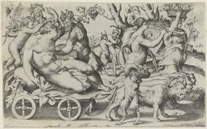 Triomf van Bacchus alkotó: Giulio Bonasone