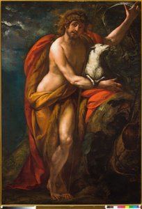 Keresztelő Szent János a sivatagban alkotó: Giulio Cesare Procaccini