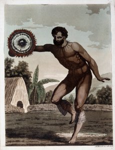 A Szendvics-szigetek tánca (Hawaii) – Dr. Jules Ferrario „ősi és modern viseletében”, szerk. Milano alkotó: Giulio Ferrario