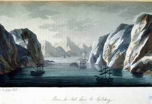 Southern Bay Spitzbergben, Norvégiában – Jules Ferrario „” A régi és modern kosztümben” – szerk. Milánó alkotó: Giulio Ferrario