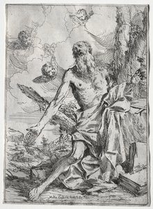 Szent Jeromos. alkotó: Giulio I Carpioni