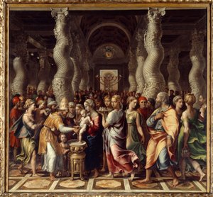 Körülmetélés Vallási szertartás Krisztus körülmetélésére. Giulio Pippi festménye: "Jannuzzi dit Giulio Romano alkotó: Giulio Romano