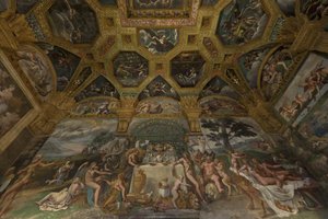 Freskórészlet az Amor és Psyche kamrájából, 1526-1534 alkotó: Giulio Romano