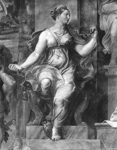 A mértékletesség, az I. Kelemen pápa (1-97) Raphael Rooms körüli két erény egyike (részlet) (lásd még: 252786, 252788, 252789) alkotó: Giulio Romano