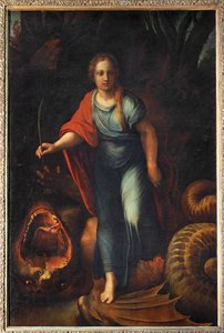 Szent Margit - Szent Margit ... alkotó: Giulio Romano