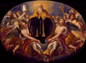 Szent Benedek dicsőségben, Giuseppe Cesari (1568-1640) alkotó: Giuseppe Cesari